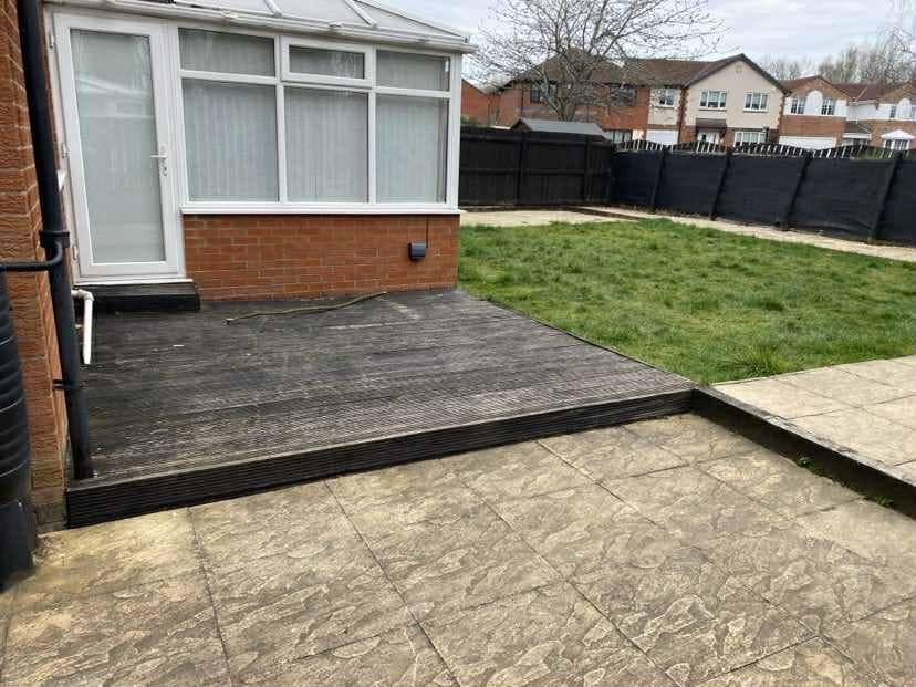 Decking and fencing project in North Shields